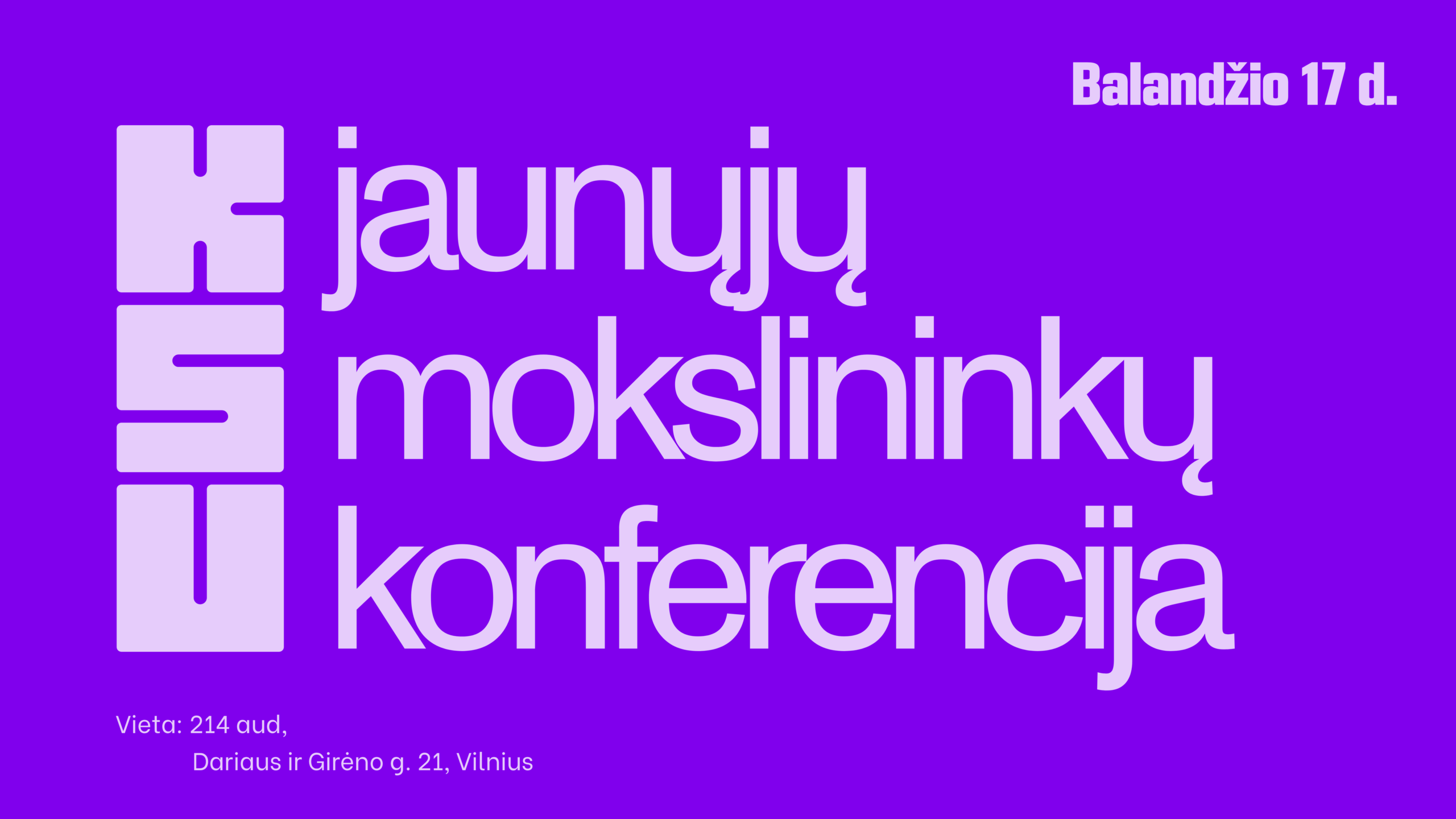 Jaunuju mokslininku konferencija LT
